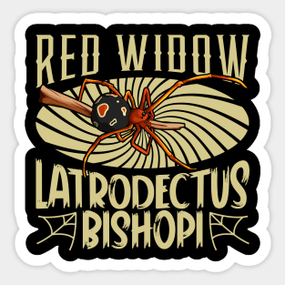 Red widow Sticker